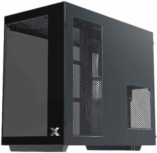 Xigmatek Cubi M Gaming Mini Tower Κουτί Υπολογιστή με Πλαϊνό Παράθυρο και ARGB Φωτισμό Μαύρο