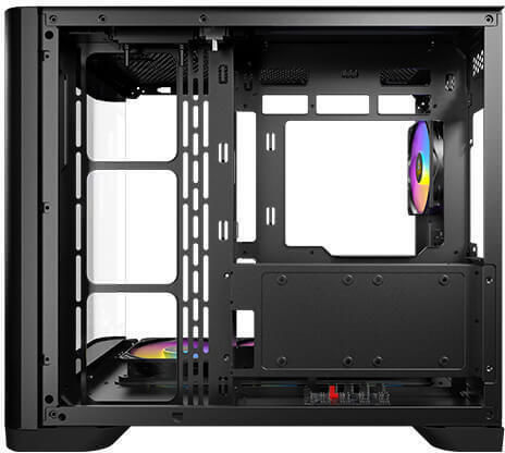 Antec C5 Геймърско бюро Midi Tower Компютърна кутия със страничен прозорец и ARGB осветление Черен