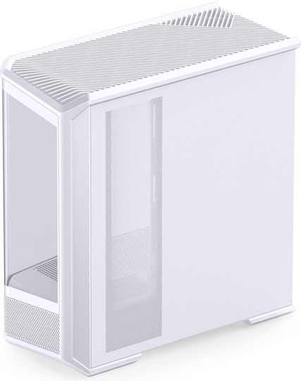 Jonsbo D400 Gaming Midi Tower Computer Case with Side Window White