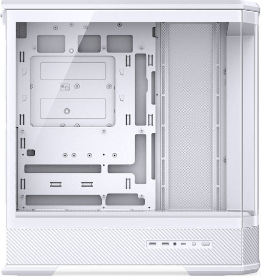Jonsbo D400 Gaming Midi Tower Computer Case with Side Window White