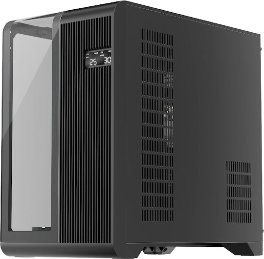 1STPLAYER RT7 Gaming Midi Tower Κουτί Υπολογιστή με Πλαϊνό Παράθυρο Μαύρο