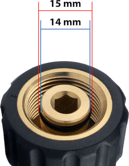 Adapter Connector M22 Connecting Accessories 1/4" Quick-connector Kärcher M22 1/4qrc-m22*1,5