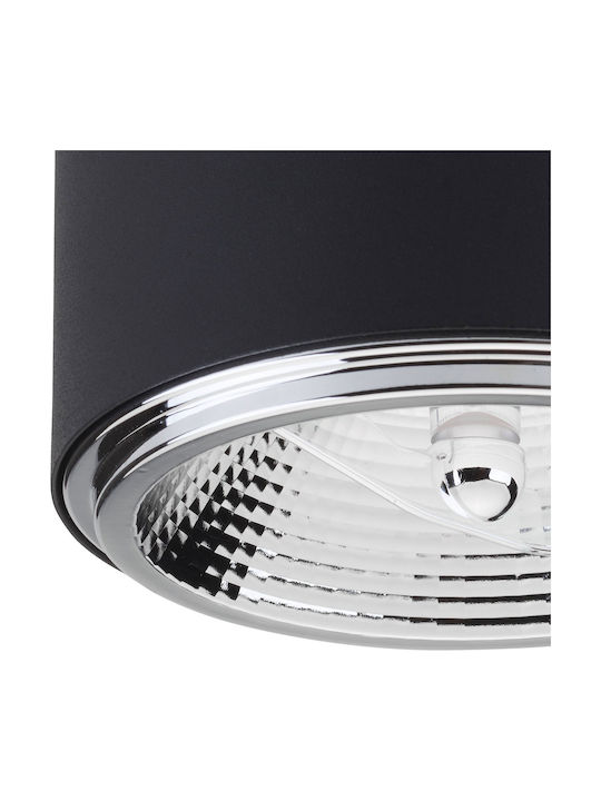 TK Lighting Μονό Σποτ με Ντουί AR111 σε Μαύρο Χρώμα