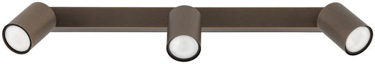 TK Lighting Dreifach Spot mit Fassung GU10 in Braun Farbe