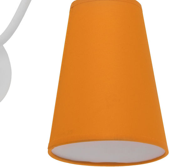 TK Lighting Wire Colour Leuchte Wand mit Fassung E27 Orange