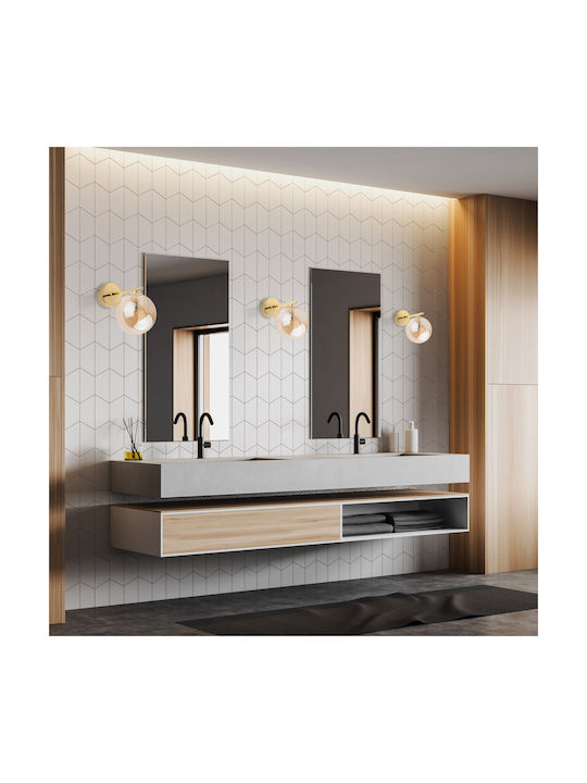 TK Lighting Estera Klassisch Leuchte Wand mit Fassung G9 Gold 22x17cm
