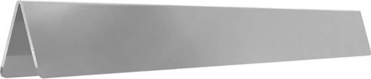 vidaXL Metallgartenbordüre in Silber Farbe 20cm x 4.5m