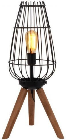 Fylliana Cresset Dekorative Lampe mit Fassung für E27 Lampe Schwarz