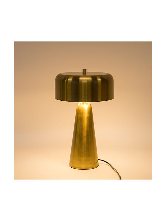 Metal Lampă de masă cu Abajur Auriu și Bază