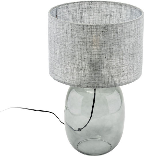 TK Lighting Table Lamp for Socket E27 with Gray Shade and Base