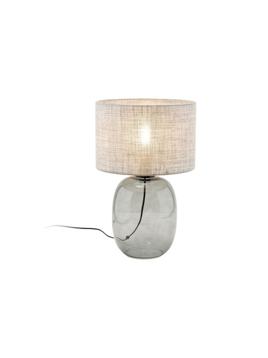 TK Lighting Table Lamp for Socket E27 with Gray Shade and Base