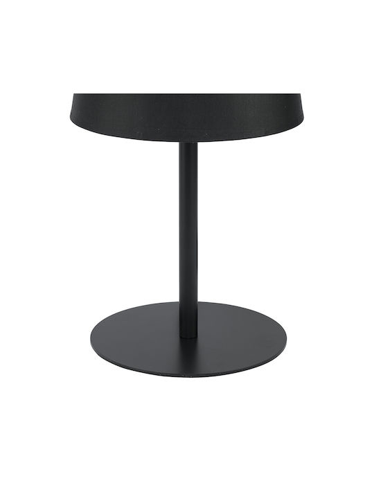 TK Lighting Maja Metal Table Lamp for Socket E27 with Black Shade and Base