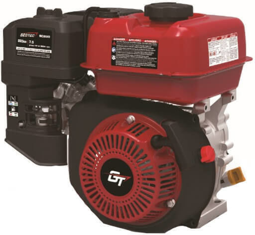 Geotec GTE-210 R Benzinmotor 208cc 7hp Maximale Drehzahl 1800Umdrehungen pro Minute mit Keil