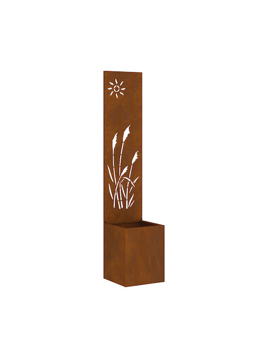 vidaXL Topf Metallisch Σκ Rusty 32x140cm.