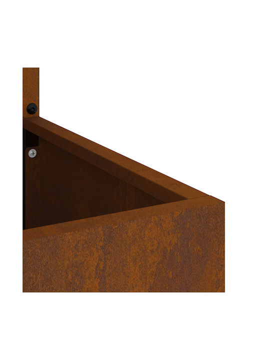 vidaXL Topf Metallisch Σκ Rusty 32x140cm.