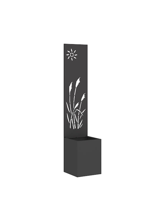 vidaXL Topf Metallisch Black 32x140cm.