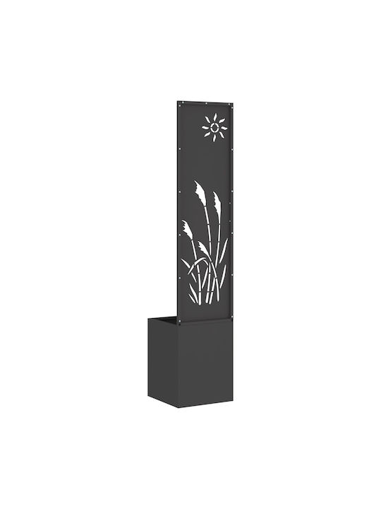 vidaXL Topf Metallisch Black 32x140cm.