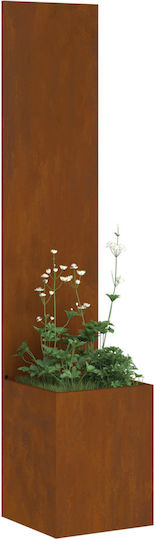 vidaXL Topf Metallisch Sk Rusty 32x140cm.