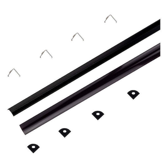V-TAC External Aluminum Profile for LED Strip Corner with Opal Cover 200x1.5x1.5cm