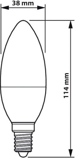 Philips Corepro Λάμπα LED 2.8W για Ντουί E14 και Σχήμα B35 Φυσικό Λευκό