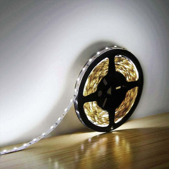 Vito LED Лента 12V Неутрално бяло Светлина 5м Тип SMD2835 с Захранване