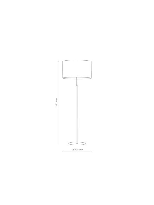 TK Lighting Deva Nature Vintage Φωτιστικό Δαπέδου Υ137xΜ50εκ. με Ντουί για Λαμπτήρα E27 Μπεζ