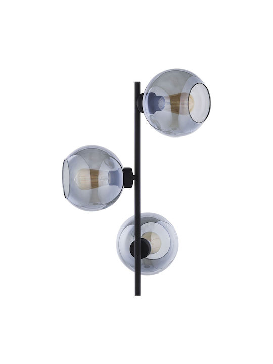 TK Lighting Cubus Floor Lamp H160xW35cm. with Socket for Bulb E27 Black