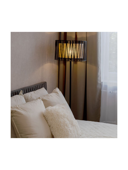 TK Lighting Harmony Φωτιστικό Δαπέδου Υ158xΜ50εκ. με Ντουί για Λαμπτήρα E27 Μαύρο