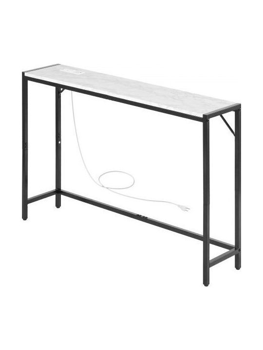 Κονσόλα Μεταλλική με Μαρμάρινη Επιφάνεια Marble Μ110xΠ23.9xΥ74.2εκ.