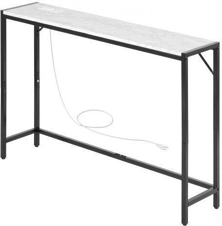 Конзолна маса Метална с Мраморно Покритие Marble Д110xШ23.9xВ74.2cm