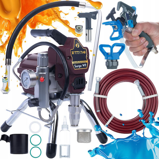 Zenthril Surge Wf Paint Sprayer 1800w 20mpa 0.019" 2l/min – High Performance Easyperformance Series Complete Set