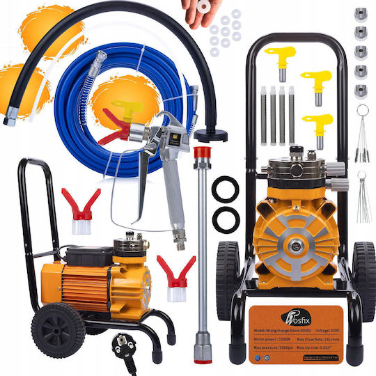 Rosfix ZESTAW-IUZW-0DUI Ηλεκτρικό Πιστόλι Βαφής 3500W