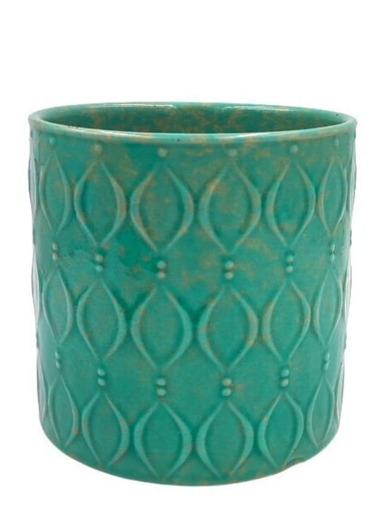 Ghiveci Ceramică Turcoaz 14x14x13εκ.