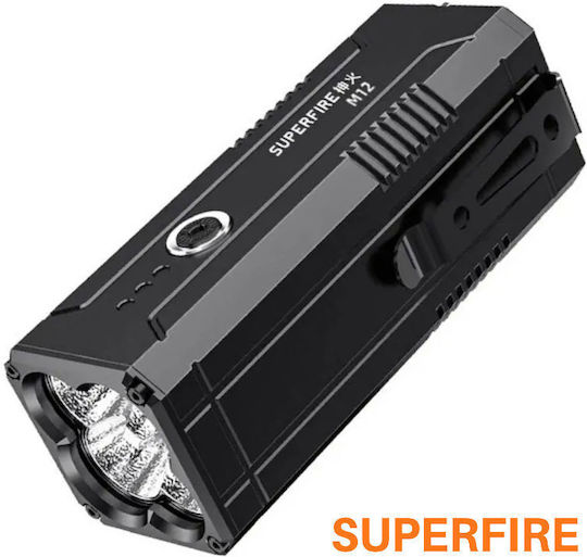 Superfire Taschenlampe LED IP44 mit maximaler Helligkeit 8000lm