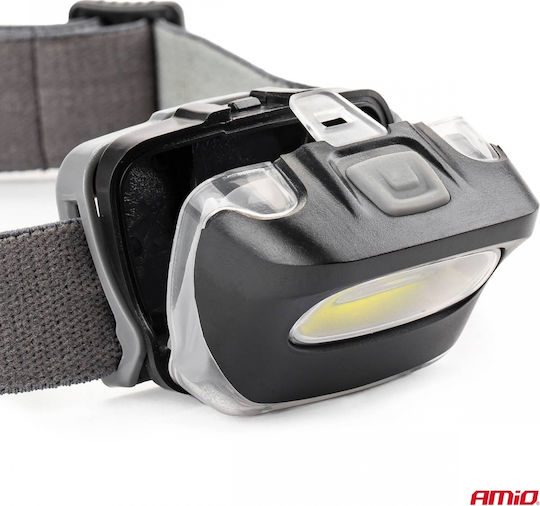 AMiO Headlamp LED IPX3 with Maximum Brightness 80lm 150 Flux