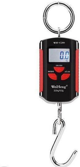 Electronic Professional Hanging Scale with Weighing Capacity of 200kg and Division 50gr