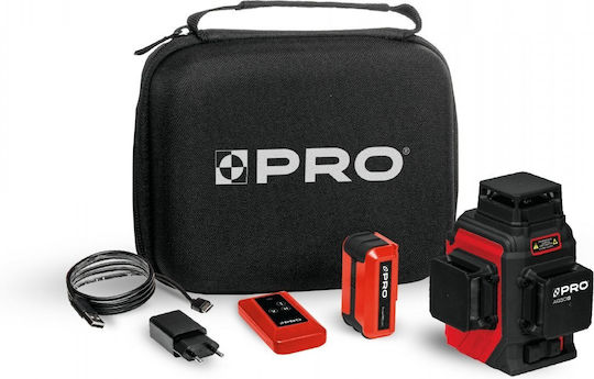 Profindustry Pro Περιστροφικό Αλφάδι Laser Πράσινης Δέσμης με Εύρος Εργασίας 30m