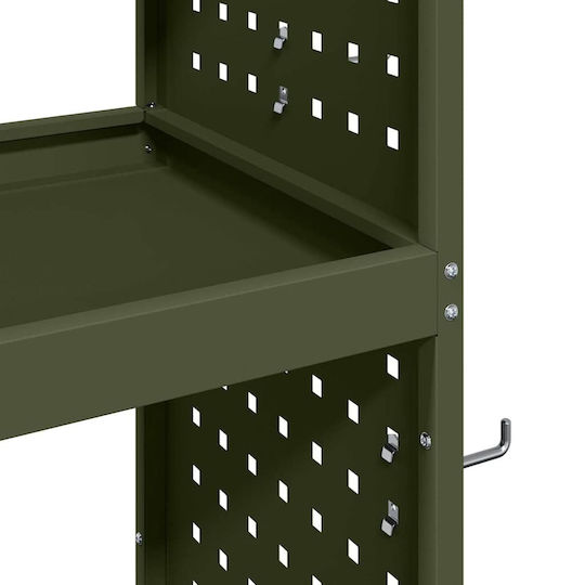 vidaXL Μεταλλικός Εργαλειοφόρος Π65xΒ35xΥ111εκ.