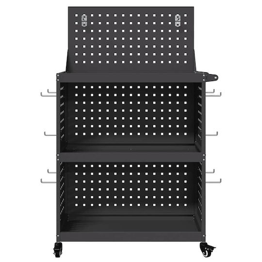 vidaXL Metallisch Werkzeugkiste B65xT35xH111cm