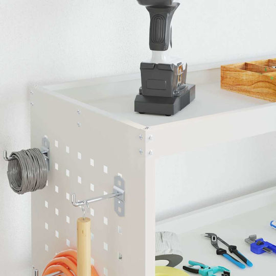 vidaXL Metallisch Werkzeugkiste B75xT35xH73cm