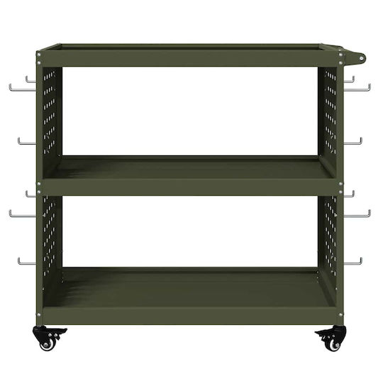 vidaXL Metal Căruță L75xA35xÎ73cm