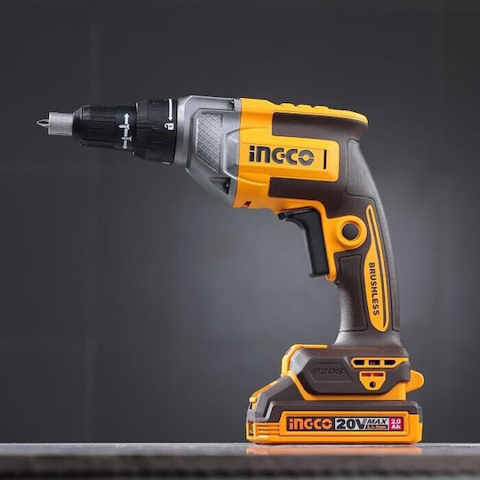 Ingco CDSLI20428 Drywall Screwdriver Battery Solo Brushless 20V