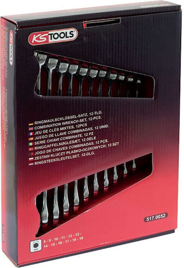 Ks Tools Set Germano-polygon 19mm 12buc