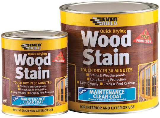Everbuild Wood Stain Βερνίκι Εμποτισμού Δρυς Σκούρος 750ml