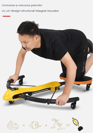 Arvada Dragonfly Fit Ld/tf-01 Echipament Fitness – Echipament Versatil Complet Pentru Antrenamentul Forței Abdomenului și Nucleului Ideal Pentru Acasă Sală Birou Galben