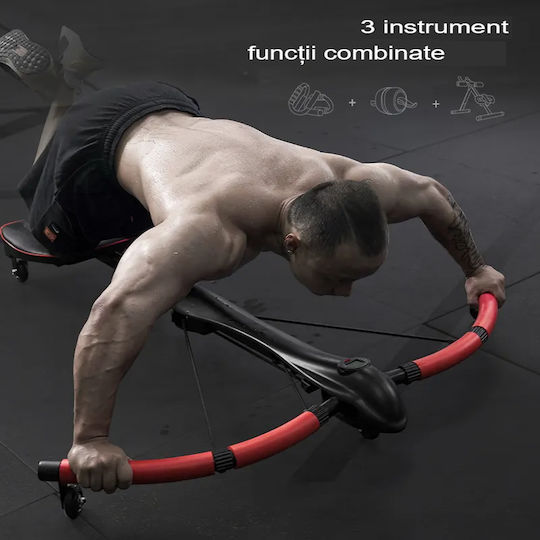 Arvada Dragonfly Fit Ld/tf-01 Echipament Fitness – Echipament Versatil Complet pentru Antrenamentul Forței Abdomenului și Nucleului Ideal pentru Acasă Sală Birou Roșu