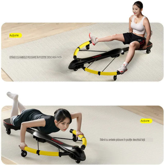 Dragonfly Arvadafit Ld/tf-01 Echipament Fitness – Echipament Versatil pentru Antrenamente Complete de Forță și Abdomen Ideal pentru Acasă Birou Galben