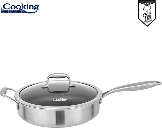 Heinner Titanium3 Tigaie Din Aluminiu Cu Capac Cu Acoperire Ceramică 24cm