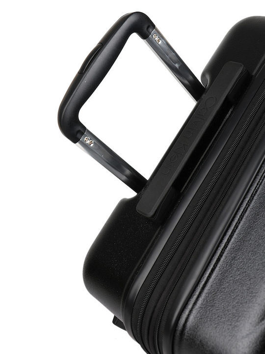 Calvin Klein New Light Μεσαία Βαλίτσα Ταξιδίου Σκληρή Μαυρο με 4 Ρόδες