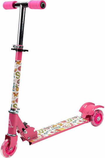 Action One Kids 3-wheel Scooter Flowers Unicorns Pink